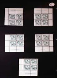 1967/1976, mint never hinged plate block collection, neatly displayed ...