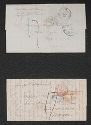 United States, 1829/1860, group of 10 better stampless folded letters ...