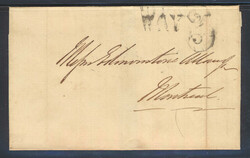 Stampless Mail: 1857/59, trio of stampless Way Letters to Montreal, ...
