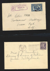King George V: 1927/1934 postal history collection, with over 25 ...