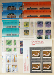 1973/1993, accumulation of mint imprint blocks, with more than 300 ...