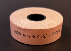 1966, 3pi Traditional Instruments coil stamp roll, complete roll of 1 ...