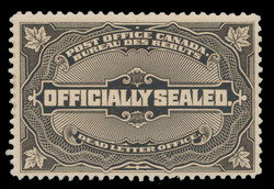 1913, brown black Officially Sealed, never hinged, nicely-centred, ...