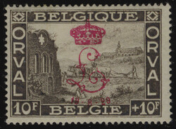 1929, Orval Abbey, overprinted Crown & L, privately overprinted set ...