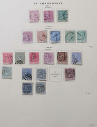 St. Christopher, 1882–1890, mint and used collection on Scott ...