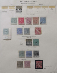 St. Christopher, 1882–1890, mint and used collection on Scott ...