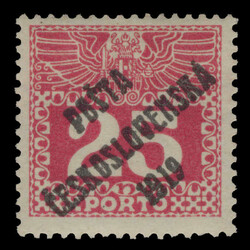 1919, Austria Postage Due stamps, overprinted diagonally, hinged and ...