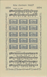 1934, “Centenary of the National Anthem” souvenir sheets, set of ...