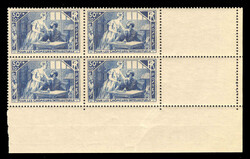 1935, 50c+10c & 50c+2fr “Aid for Unemployed Intellectuals”, set ...