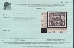 1860, 1c Locomotive, trial colour die proof in black, stamp size, on ...