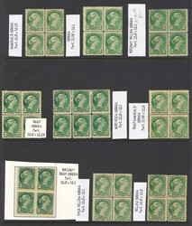 Small Queens, 1870s/1890s, group of 2c multiples, comprising sixteen ...