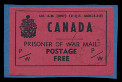 1946 Prisoner of War Frank, Department of National Defense issue, ...