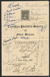 1949, 12d black reproduction on Canadian Philatelic Society of Great ...