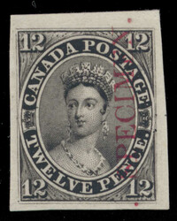 1851, 12d black Victoria plate proof, on card-mounted India paper, ...