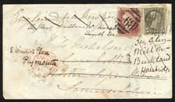 1879 (July), Victoria B.C. to England, forwarded cover with 1d Penny ...