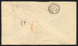 1890 (March 27), Port Hope to England, forwarded cover with 1d lilac, ...