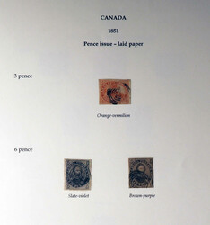 Pence Issues, 1851–1857, valuable mint and used collection ...