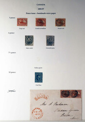Pence Issues, 1851–1857, valuable mint and used collection ...