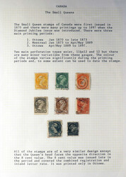 Small Queens, 1870/1897, specialized used collection, with over 260 ...