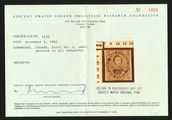 1851, 6d slate violet Consort, on laid paper, prominent laid lines, ...