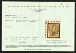 1855, 6d slate grey Consort, on wove paper, large margins on three ...