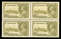 1935, 4c to 24c King George V Silver Jubilee, set of four in ...