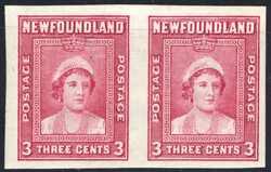 1938, 2c to 7c Royal Family imperforate horizontal pairs, never ...