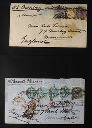 India, 1860s/1920s, postal history group of twelve covers, including ...