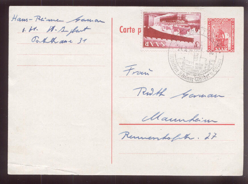 15 F. Mikroskop, Antwortteil der DoppelGA mit Zusatz 3 F. ...