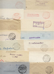 SAULGAU, 14 Briefe (1 Vorderseite) mit unter- schiedlichen ...