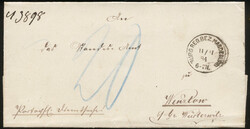 BURG REG. BEZ. MAGDEBURG / 11.11.84, klarer Klaucke-Stempel auf ...