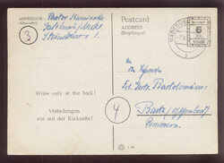 prepaid / 6 Pfg. / bezahlt, NotGA der RPD Schwerin mit 'Write only .. ...