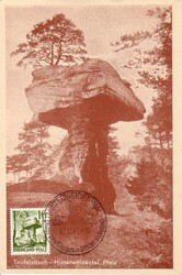 16 Pf. Teufelstisch auf entspr. Maximumkarte mit Ortswerbestempel ...