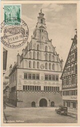 8 D.Pf. Waldsee auf entspr. Maximumkarte mit Ortswerbestempel WALDSEE ...