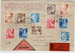 IDAR-OBERSTEIN 1 / 17.7.48, Wert-NN-Brief (Wert 100 DM) von Dr. Dub ...