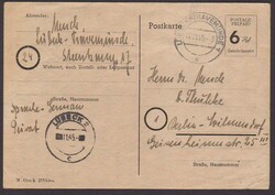 'POSTAGE PREPAID / 6 Rpf / ...' mit großer fetter Ziffer mit waager. ...