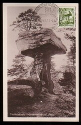 16 Pf. Teufelstisch auf entspr. Maximumkarte mit Ortswerbestempel ...