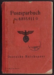 Rotes Postsparbuch der Reichspost (9.41) mit Ausweiskarte, ...