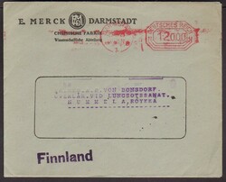 Postfreistempel 12ooo (Dürst / Eich Nr. 86) auf Auslands-DS ab ...