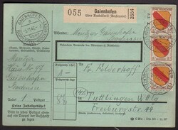 GAIENHOFEN / über / RADOLFZELL (BODENSEE) / 5.11.46, grüne ...