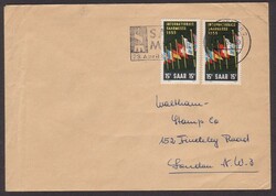 Radweltmeisterschaft im Querfeldein, 2 Stück auf portor. Brief nach ...