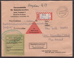 ' * DOUANES FRANCAISES * / SARREBRUCK 2 / ...' (Riemer F-55), grüner ...