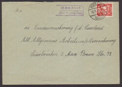 Mondorf / über Merzig (Saar), viol. R2 mit aptiertem PLGZ-Kreis auf ...