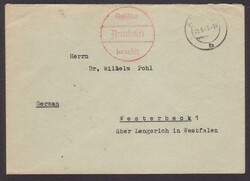 'Aachen / Gebühr / bezahlt', großer roter K1 (Richter Type 6066) ...