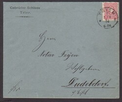 TRIER 1 / f / 3.8.84, klarer Klaucke-Stempel auf Brief mit 10 Pfennig ...