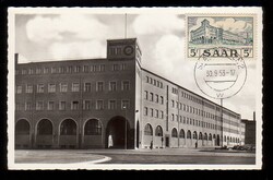 5 Fr. Hauptpostamt auf entspr. AK als Maximumkarte mit K2 ...