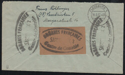 'DOUANES FRANCAISES / SARREBRUCK 2 / C. de Controle', 3 klare ...