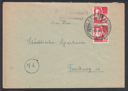 'Feldberg (Schwarzwald) / (17b) Bärental', 2 viol. L1 auf Brief mit ...