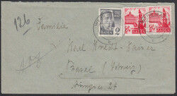 WEHR (BADEN) / 29.5.48, Brief nach Basel mit 2 und 2 x 24 Pf. 1. ...