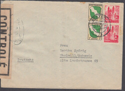 G B -3, schwarzer Ellipsenstempel (Ri. F-28) beidseitig auf ...